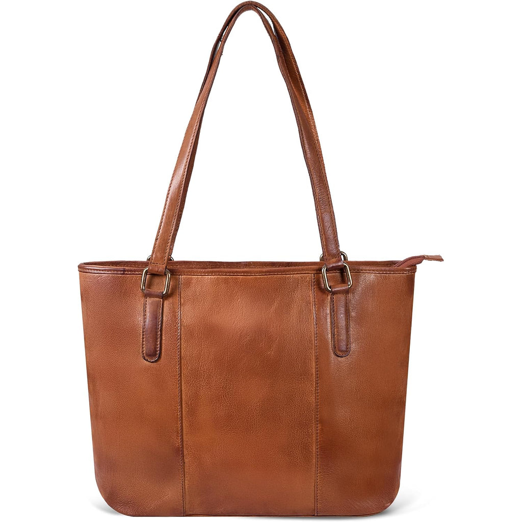 Leather Purse For Women - Real Leather Tote For Women - Ladies Shoulder Handbag For Work, Travel, Casual Use
