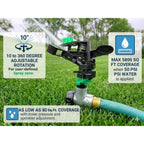 Apt Sprinklers For Yard Lawn & Garden| 80 To 5800 Sq Ft Adjustable (2-Pack) | Pulsating Impact Rotating Custom Pattern Commercial Farming Grade Water Saving Sprinkler With 4X Larger Droplets
