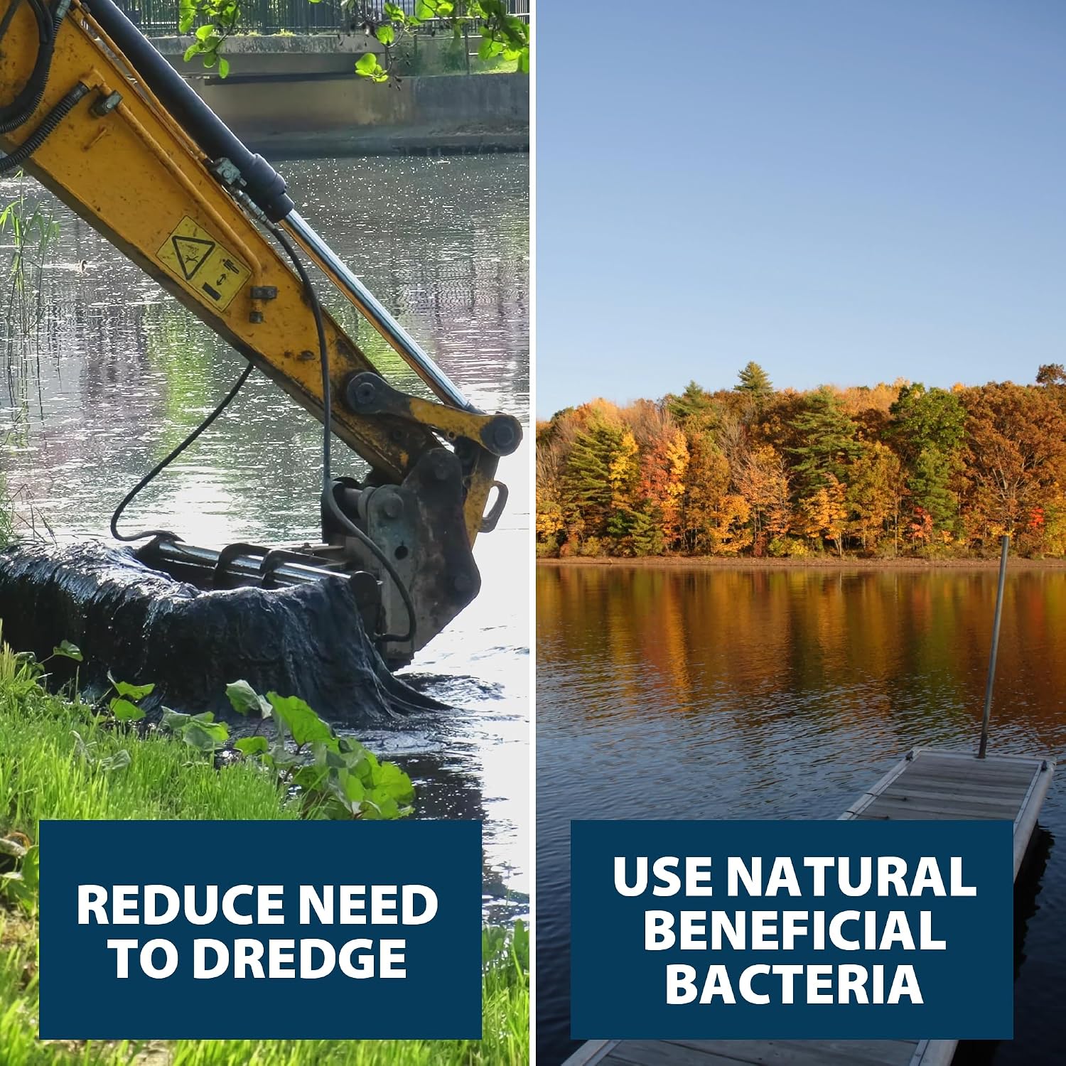 Airmax Muckaway Bacteria Enzyme Tablets For Ponds & Lakes, 8 Scoops | Natural Beneficial Bacteria Muck, Sludge & Noxious Odor Solution For Cleaner Beaches & Shorelines; Fish, Pet & Wildlife Safe