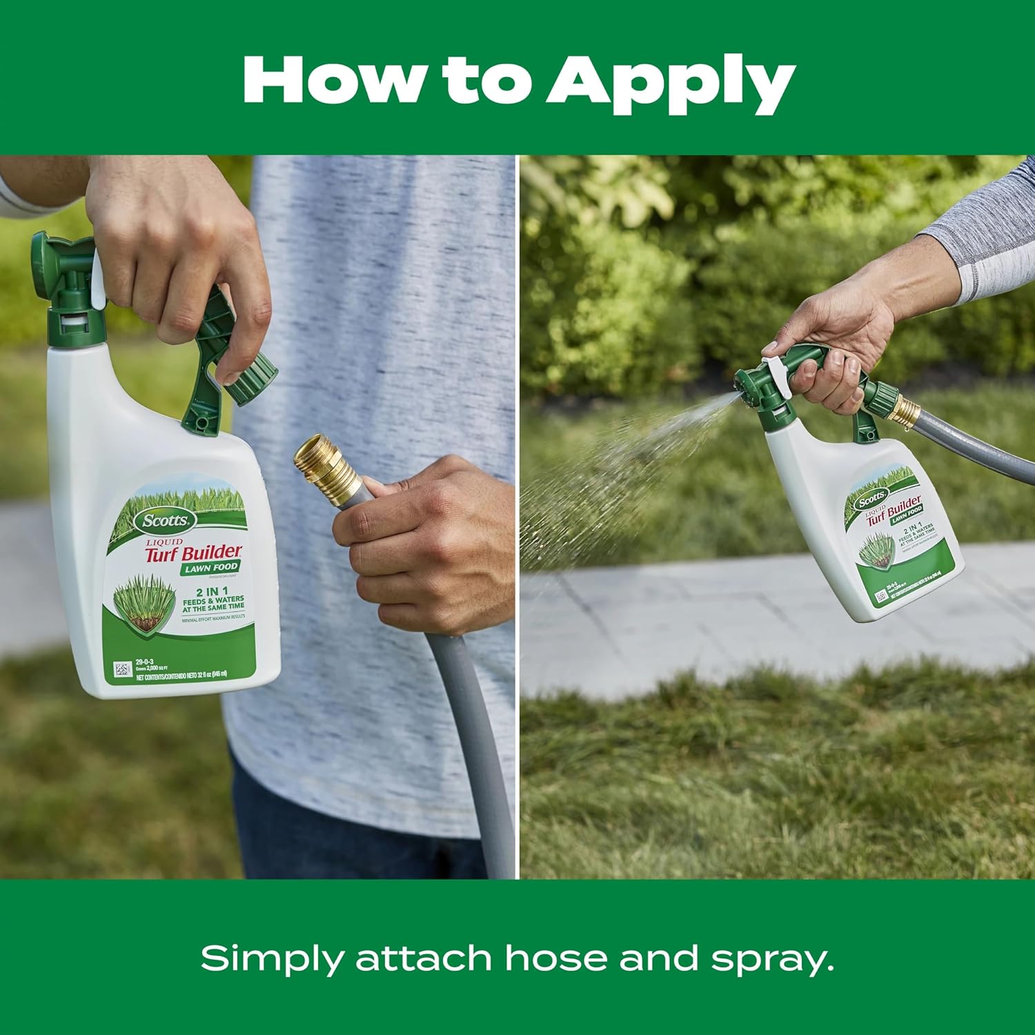 Scotts Liquid Turf Builder Lawn Food, 2,000 Sq. Ft. | Feeds And Waters Lawn At Same Time