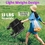 Wagons Carts Foldable,280 Lbs Large Capacity Foldable Wagon Cart Collapsible Wagon With Wheels & Drink Holders,Utility Folding Cart For Camping Garden Beach Picinic Grocery Outdoor Shopping(Black)