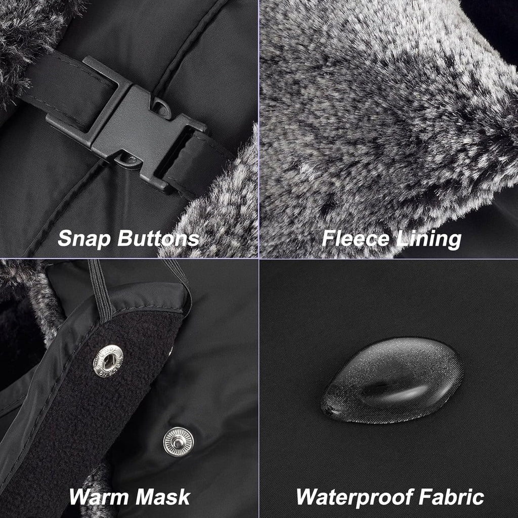 mysuntown Winter Hats for Women Men Trapper Ushanka Hat with Ear Flaps Warm Russian Bomber Hats for Cold Weather