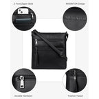 MASINTOR Crossbody Purses for Women, Multi Pocket Casual Crossbody Bag, Adjustable Strap Shoulder Bag with Tassel