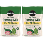 Miracle-Gro Indoor Potting Mix For All Plants, 6 Qt., 2-Pack | Use With Houseplants And More, Feeds For Up To 6 Months