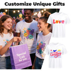 Joyclub White T Shirts Polyester Bulk Sublimation Blanks Wholesale Unisex Crew Neck Short Sleeve For Heat Transfer