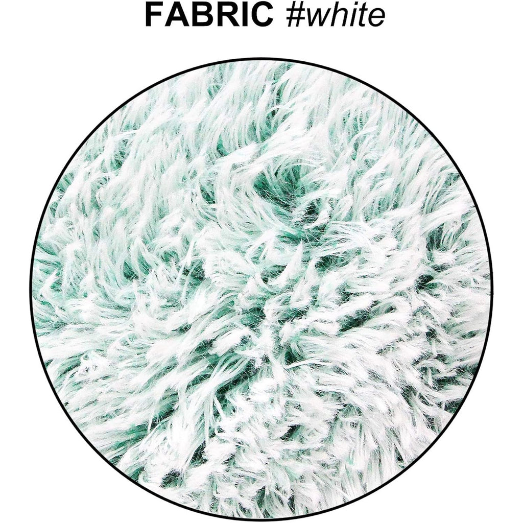 Uhomy 2 Packs Fluffy Accent Pillows Cover 20"x12", Soft Green Ombre Faux Fur Throw Pillow Case, Modern Luxury Decorative Square Cushion Cover for Farmhouse Home Decor for Sofa/Bed/Chair, 50x30cm