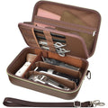 Barber Case For Hair Clippers Cutting Supplies, Trimmer Accessories Organizer For Wahl/For Ufree/For Andis Men Women Razor Grooming Kits, For Oneisal Dog Shaver- Travel Bag Only (Brown)