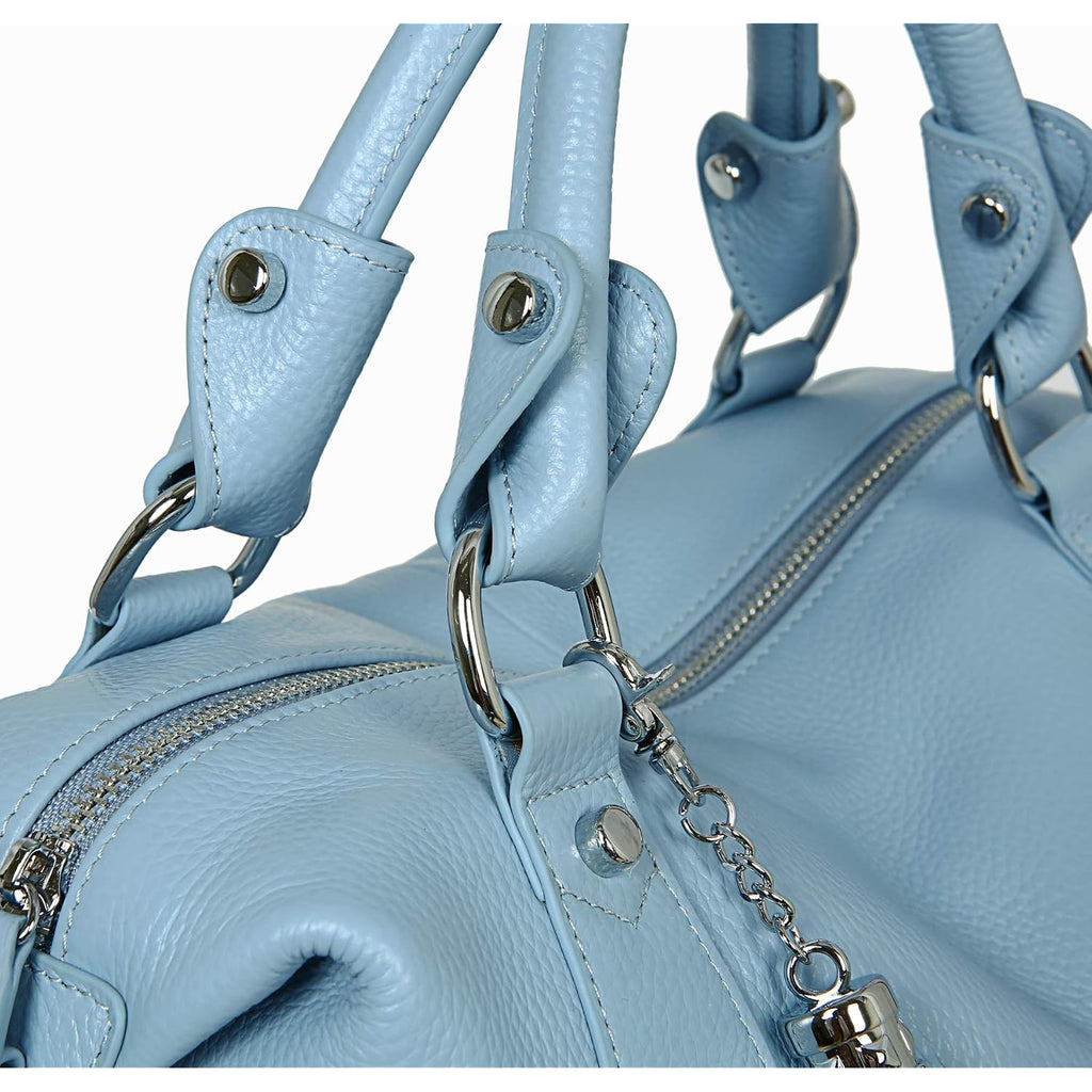 Heshe Womens Genuine Leather Purse Satchel Tote Bags Ladies Real Leather Bags Crossbody Handbags