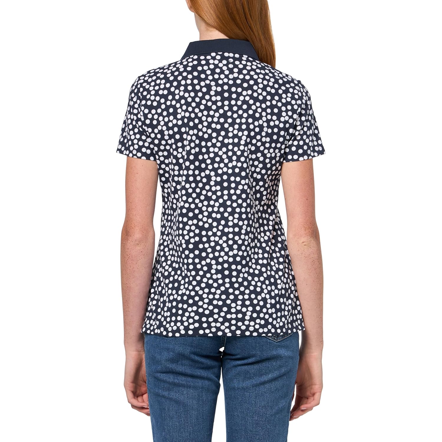 Women's Polo Short Sleeve Button Placket Polo