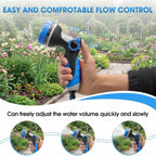 Garden Hose Nozzles,Hose Spray Nozzle With Adjustable 10 Watering Patterns | Slip Resistant High Pressure Thumb Control Water Hose Nozzle Sprayer For Plants & Lawns Watering Car Washing And Pet Bathing