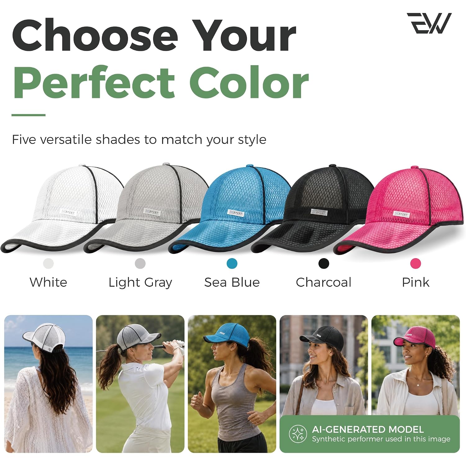 Unisex Breathable Quick Dry Mesh Baseball Cap Running Hat
