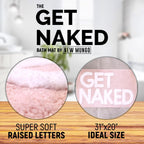 Get Naked Bath Mat Pink - Blush Bathroom Rugs - Bath Mat - 31" X 20"