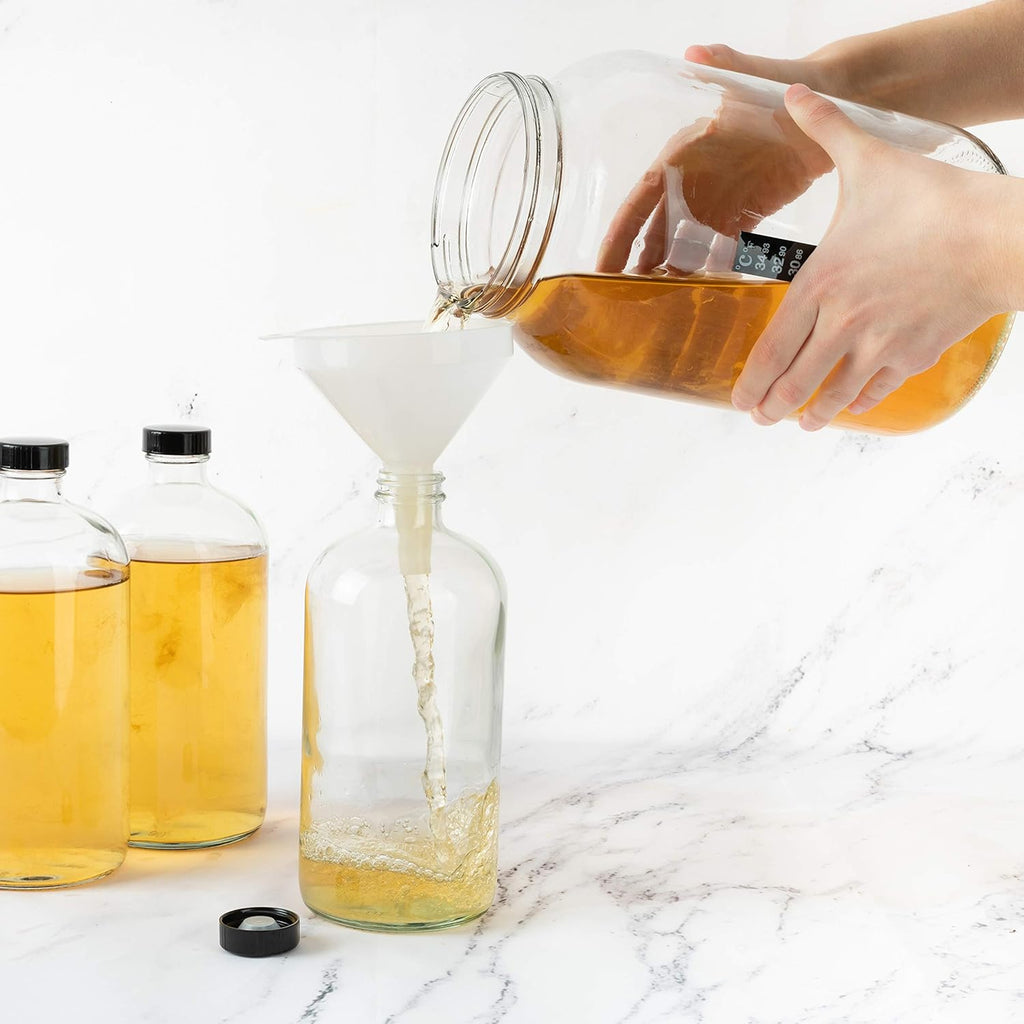 kitchentoolz Gallon Jar 1 Gallon Glass Jar with Lid – Gallon Mason Wide Mouth Large Glass Jar for Fermenting, Pickling, Canning, Fermentation Jar, Kombucha, and Food Storage – Made in USA