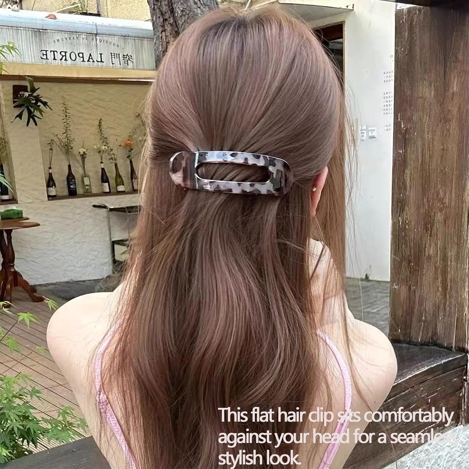 3 Pack Flat Hair Clips For Women Leopard Non-Slip Comfort Hair Clips For Thick & Thin Hair Styling Accessories