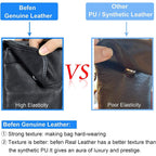 befen Genuine Leather Small Crossbody Bags for Women Cell Phone Bag Cross Body Purses,Silver Zipper