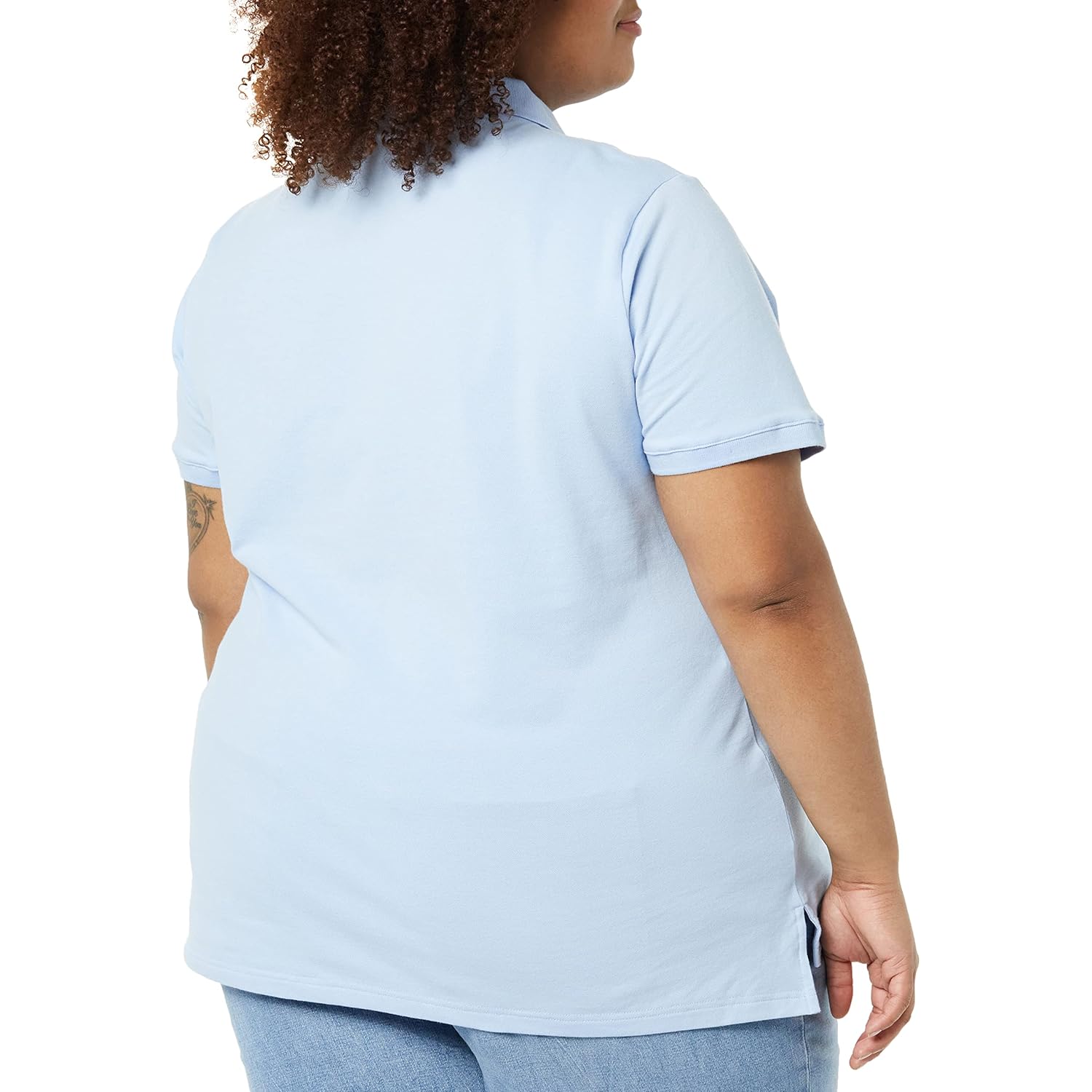 Women's Short-Sleeve Polo Shirt, Soft Stretch Cotton Jersey (Available in Plus Size)