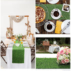 Artificial Grass Table Runner, 13 X 36 In Turf Table Runner - Realistic Faux Grass Runner For Golf Party, Wedding, Baby Shower, Indoor Outdoor Decor