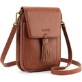 Befen Genuine Leather Small Crossbody Bags For Women, Rfid Phone Purse With Card Slots, Multi Pockets Crossbody Purses