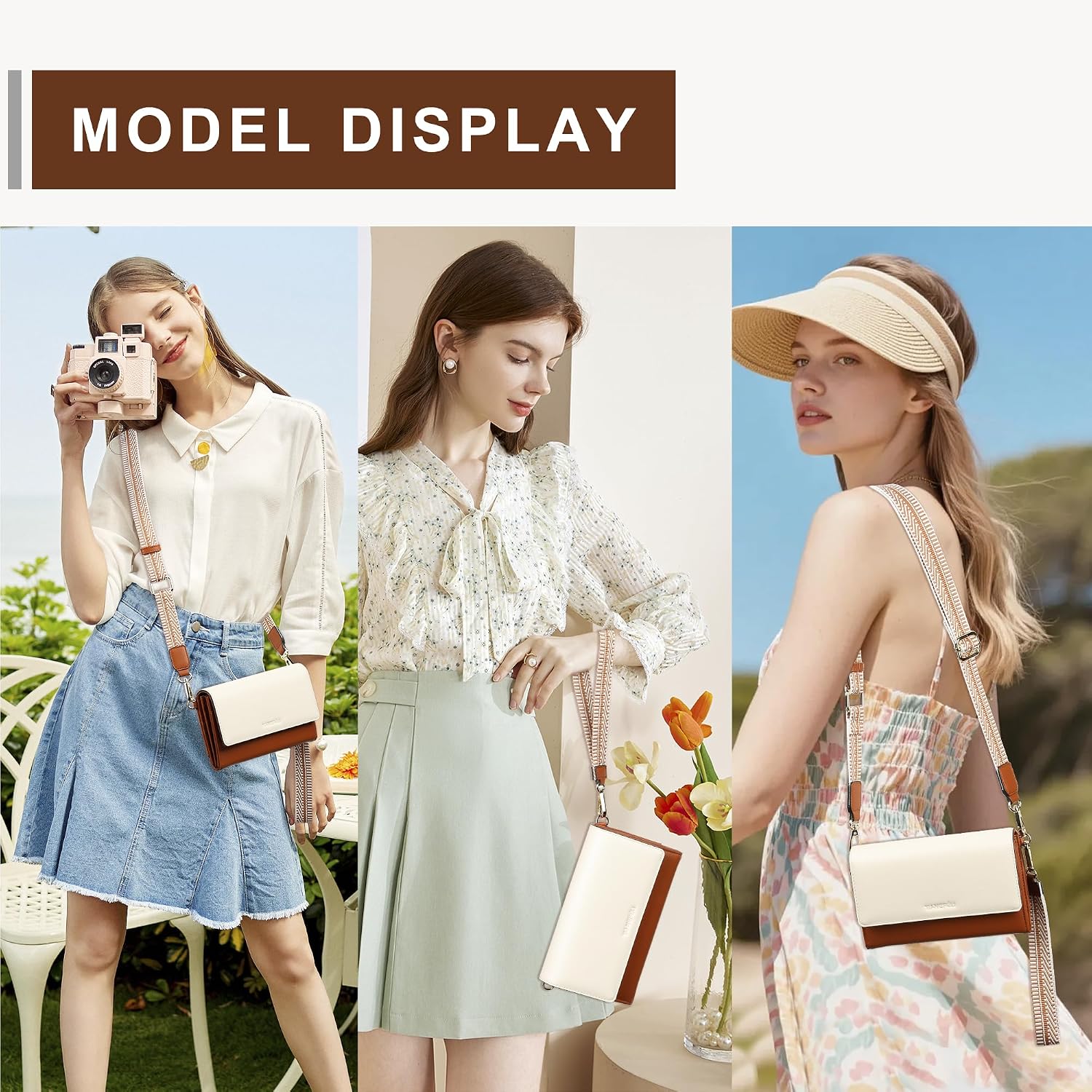 Small Crossbody Bags For Women Rfid Vegan Leather Wristlet Phone Mini Purse Shoulder Handbag Wallet Travel Purse