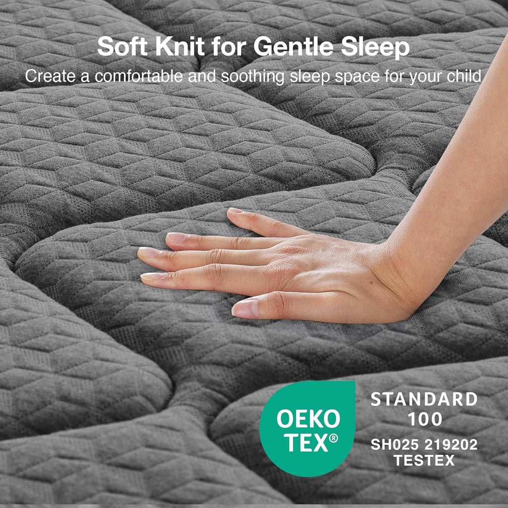 Novilla 8 Inch Twin Size Mattress,Twin Hybrid Mattress for Kids with Pocketed Coils & Gel-Infused Memory Foam for Back Pain Relief & Contour Support Mattresses in a Box CertiPUR-US Certified