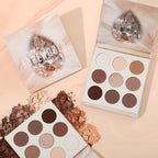 Docolor Neutral Eyeshadow Palette 9 Colors Nude Brown Eyeshadow Palette Eye Shadow Palette Makeup Palettes With Velvety And Silky Finishes Highly Pigmented Mattes Shimmers Glitter Eye Makeup Palettes