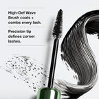 Clinique High Impact High-Fi Full Volume Mascara | Volume, Length, Non-Clumping, Smudge-Proof + Safe For Sensitive Eyes, Black/Brown