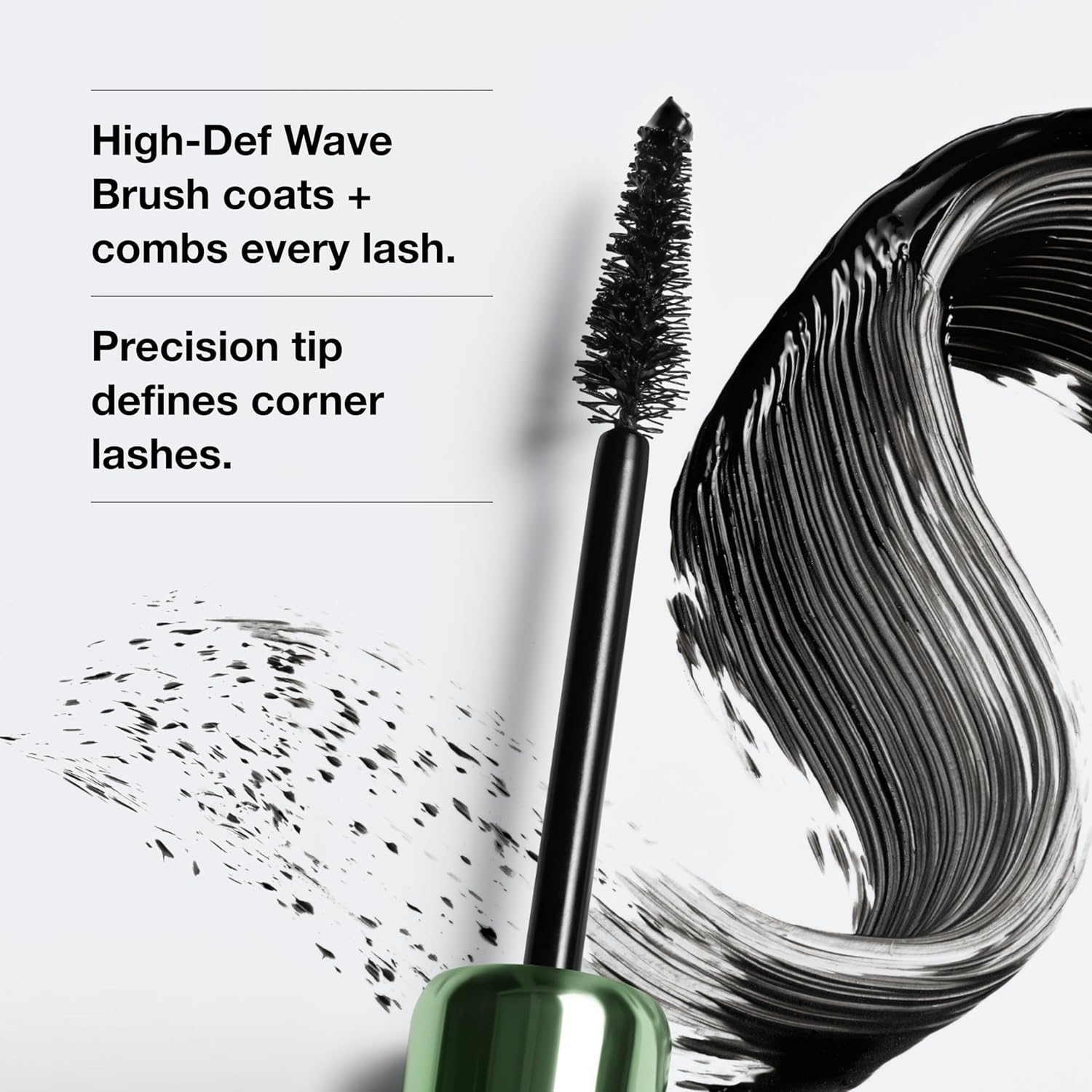 Clinique High Impact High-Fi Full Volume Mascara | Volume, Length, Non-Clumping, Smudge-Proof + Safe For Sensitive Eyes, Black/Brown