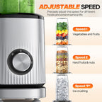 Turelar Smoothie Blender Personal Blender For Shakes And Smoothies With 2 * 24Oz To-Go Cups, Single Serve Smoothie Maker For Juices, Baby Food, Nutritious Recipe, Upgraded Version