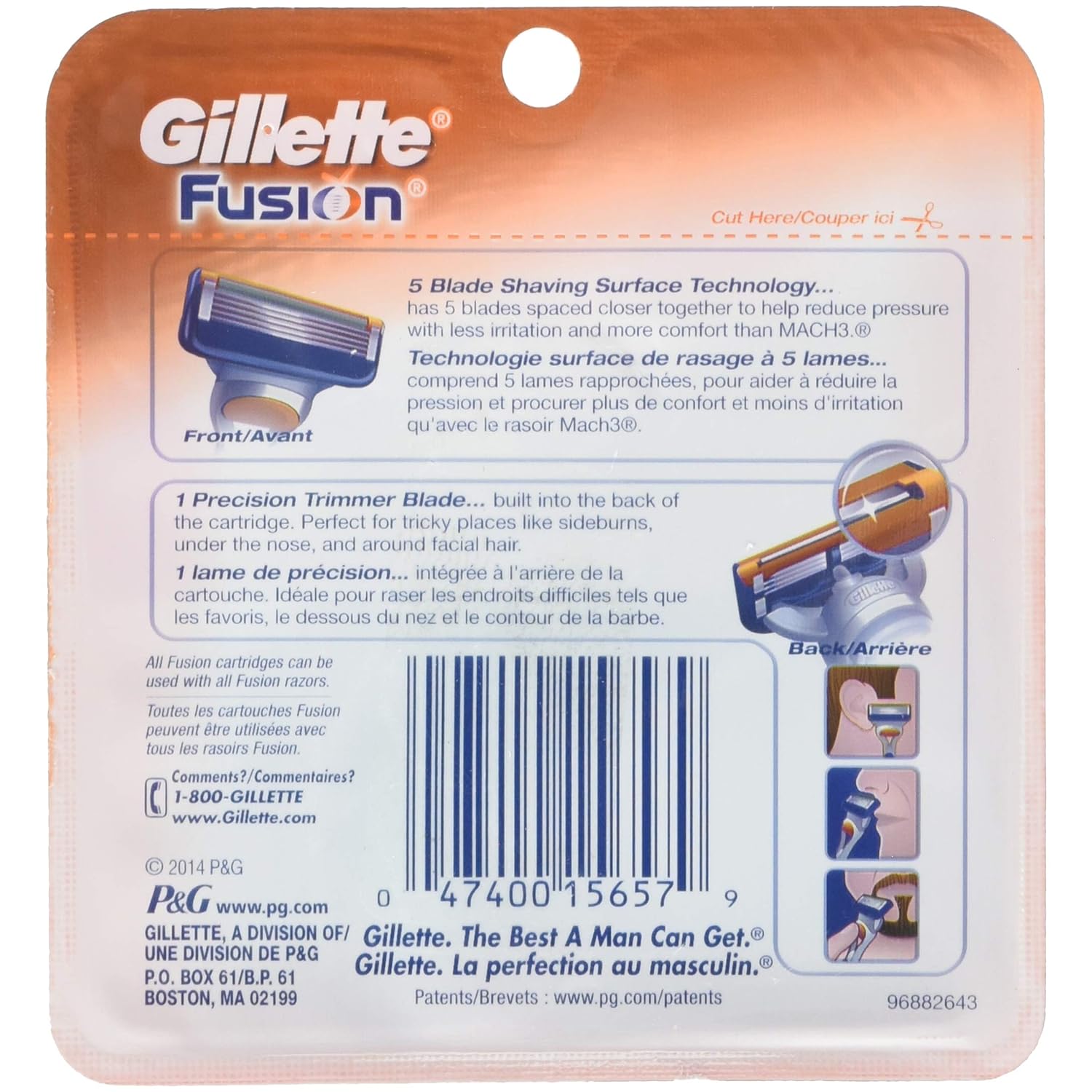 Gillette Fusion - 4 Count