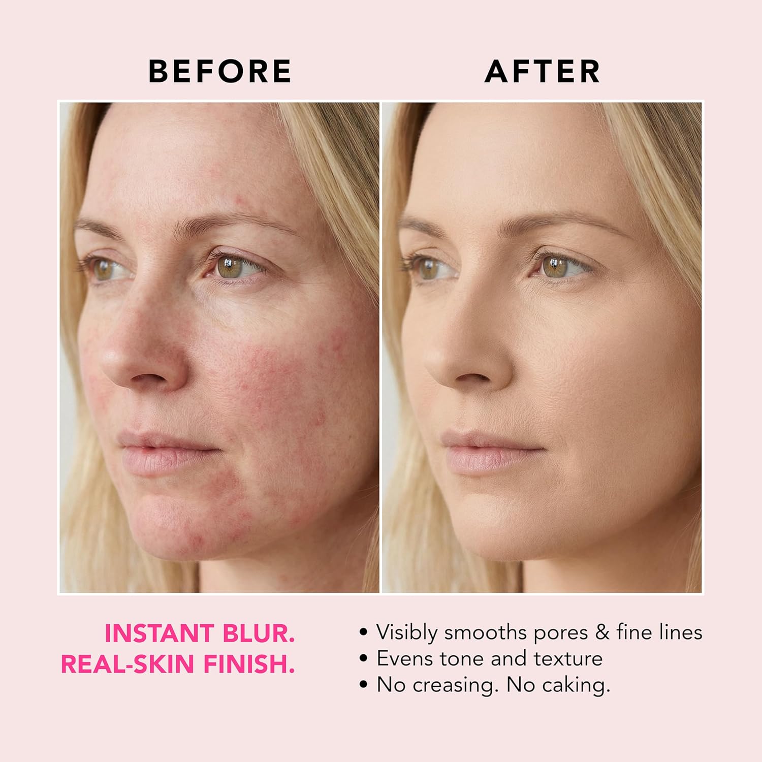 Peptide Blur Stick Foundation, Medium Buildable Coverage, Soft-Focus Pore Blurring, Hydrating Foundation for Mature & Textured Skin, Clean Beauty Makeup 0.29 oz – (Light/Medium)