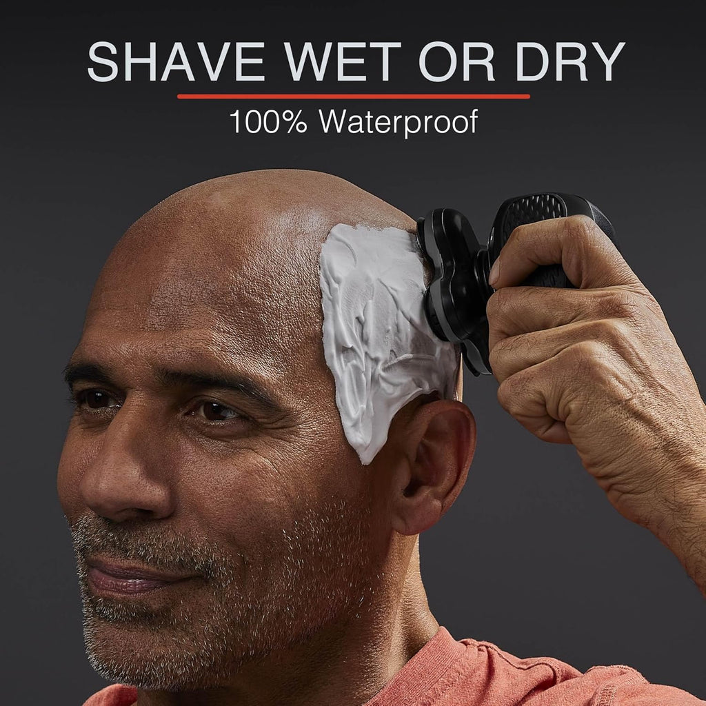 Remington Balder Pro XR7000 Head Shaver for Bald Men, Cordless Electric Razor, 5 Dual Track Rotary Blades, Waterproof Wet/Dry, Lithium Rechargeable, Hair Capture Chamber, Pop-Up Trimmer