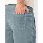 Mens Corduroy Shorts Casual 7 Inch Elastic Waist Drawstring Summer Beach Loose Fit Shorts