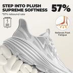 Allswifit Women'S Slip On Walking Shoes Hands-Free Cushion Running Tennis Activesolid Non-Slip Comfortable Workout Gym Athletic Fashion Sneakers