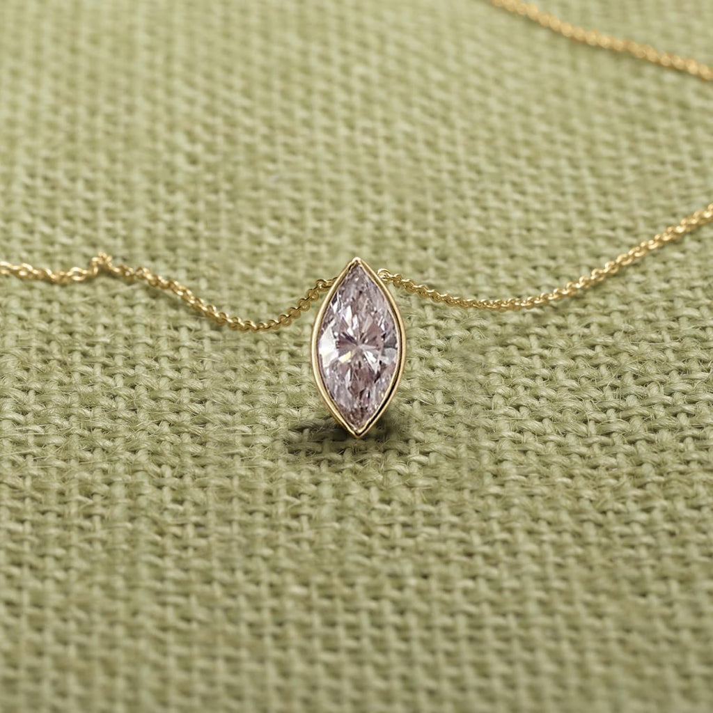 FRIENDLY DIAMONDS 0.75 Carat - 6 Carat IGI Certified Lab Grown Diamond | Globe Slider Lab Diamond Necklace In 14K Or 18K White, Yellow Or Rose Gold | EF-VS Quality