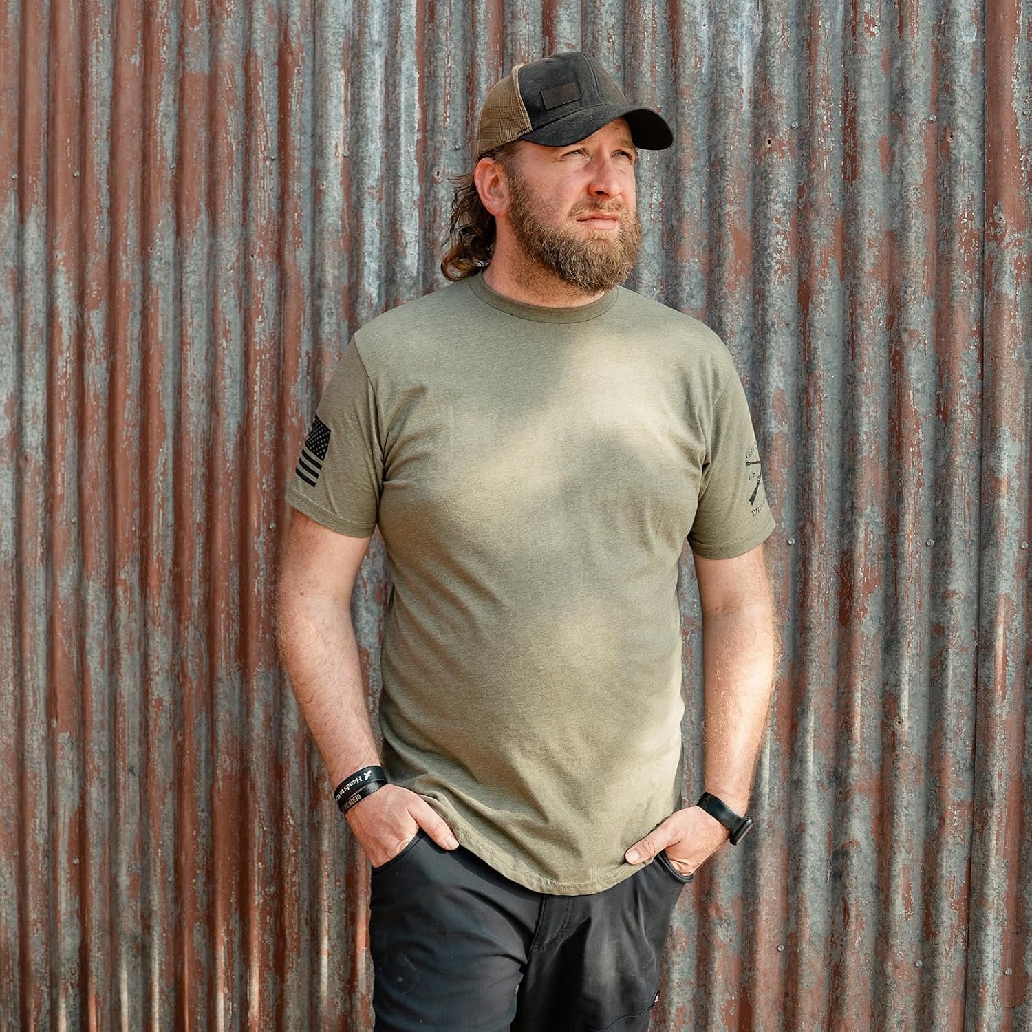 Grunt Style Basic Crew Pack - Usa, American Graphic Tee, Patriotic, Everyday, T-Shirts For Men Pack