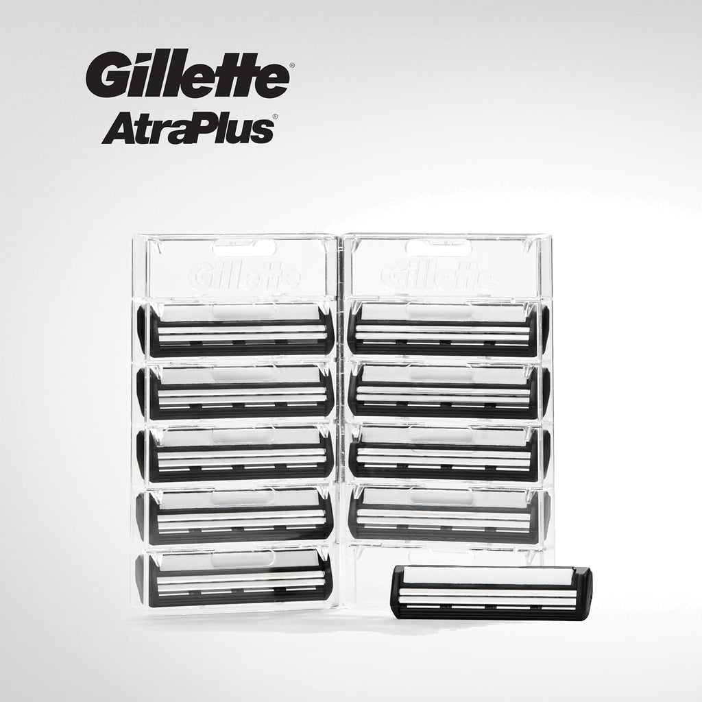 Gillette AltraPlus Mens Razor Blade Refills, 10 Count, Lubra-Soft Strip for Smoothness and Comfort