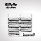 Gillette AltraPlus Mens Razor Blade Refills, 10 Count, Lubra-Soft Strip for Smoothness and Comfort