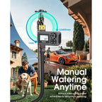 Water Timer For Outdoor Garden Hose, Hose Timer With Rain Delay/Manual Mode, Automatic Drip Irrigation Controller System For Lawn Yard Garden Watering