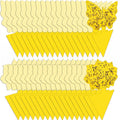 Yellow Sticky Fruit Fly Trap 36 Pack, Dual-Sided Gnat Traps For Plants | Catches Fungus Gnats, Fruit Fly, Whitefly, Aphid, Leaf Miner, No Harm & Odorless, Safe For Indoor Garden & Outdoor Plant Use