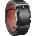 Jukmo 1.5" (38Mm) Leather Ratchet Belt For Men In Gift Box | Automatic Slide Buckle, Adjustable Trim To Fit