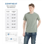 Comfneat Men'S 3-Pack Lightweight T-Shirts Cotton Crew Neck Regular Fit Solid Tee