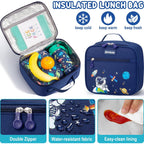 Fimibuke Kids Backpack For Boys, 3 Pcs Dinosaur Backpack W/Lunch Box Set | Waterproof Boys Bookbag Lunch Box Combo For Toddler Kids Age 5-12 , Dino School Bag For Kindergarten To Middle Back To School
