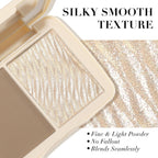 2-In-1 Contour & Highlighter Palette - Matte & Shimmer Face Makeup Duo, Highly Pigmented & Blendable Cheek Pallet, Long Lasting Sculpting Powder With Mirror 01 Soft Taupe (Natural Sculpt)