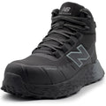 New Balance Fresh Foam Cremorne Composite Toe Safety Shoes For Men - Non Slip, Electrical Hazard - Black/Grey, Mid