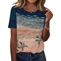 Tcot Women'S Tops Summer Short Sleeve Crew Neck Shirts Dressy Casual Blouses For Women S-3Xl