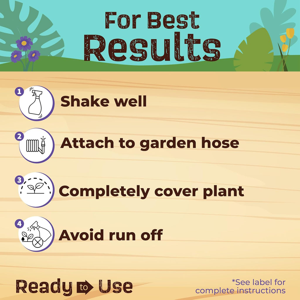 Bonide Captain Jack'S Neem Max, 16 Oz Ready-To-Spray Neem Oil | Cold Pressed, Multi-Purpose Insecticide, Fungicide, Miticide And Nematicide, For Organic Gardening
