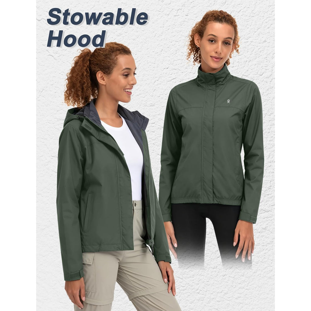 Little Donkey Andy Women’S Waterproof Rain Jacket Lightweight Outdoor Windbreaker Rain Coat Shell For Hiking, Travel