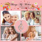 BFF&UNICORN Gifts for Women, Sterling Silver Mom Nana Grandma Necklace for Women, Birthday Mothers Day Jewelry Gifts for Mom Grandma Wife from Daughter Son