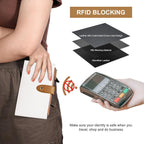 Travelambo RFID Wallet Women Bifold Multi Card Wallet Case with Zipper Pocke Credit Card Holder for Women