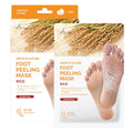 Ariul Smooth & Pure Foot Peel Mask, Nourishing Foot Peeling Socks for Dark, Dull Feet & Dead Skin Removal, Korean Skincare, 2 Pairs (Rice)